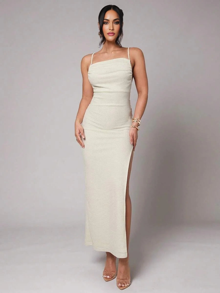 Romantic Backless TieNeck Dress White Suitable For Beach Vacation Holiday Party Poolside Wedding