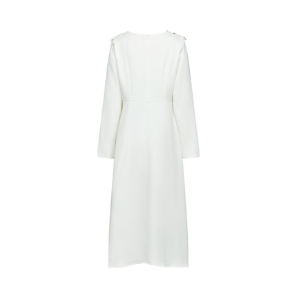 Rosalba White Floral Midi Dress