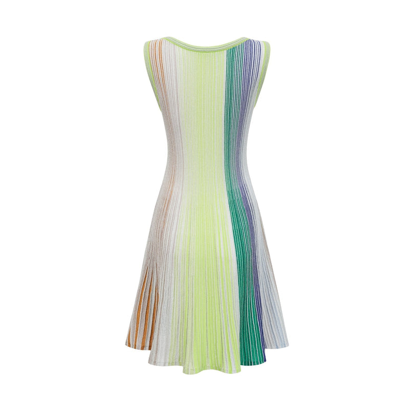 Rosalie Green Sequin Striped Mini Dress