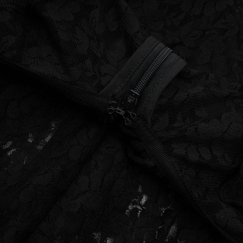 Roseline ruffledtrim florallace gown