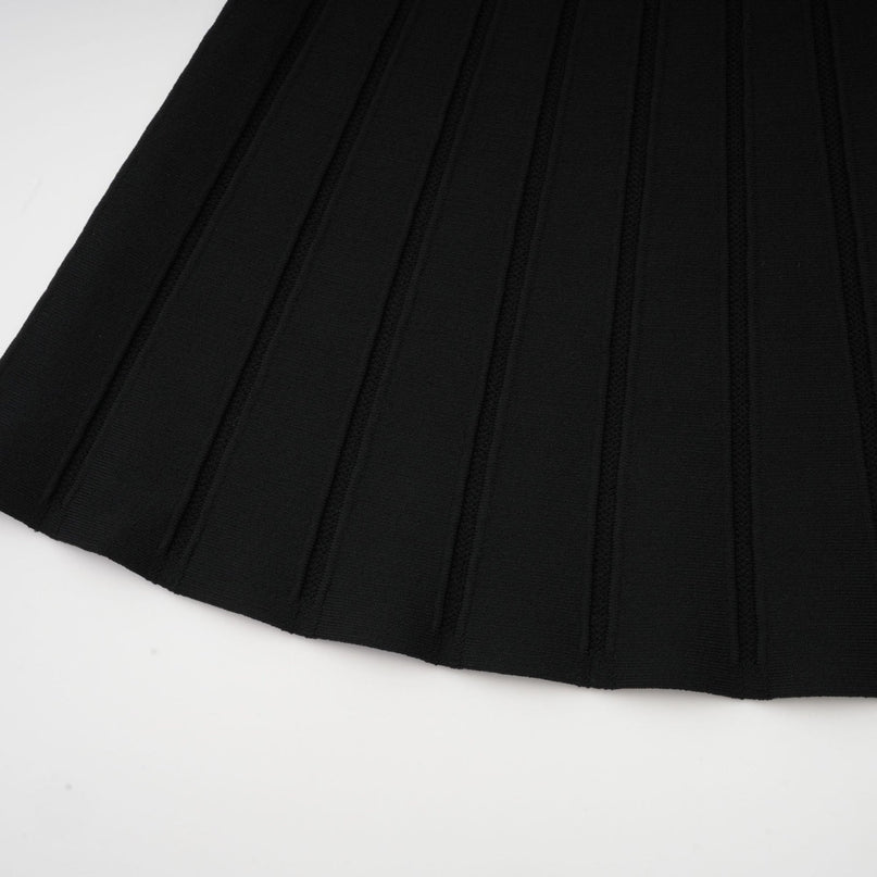 Rosetta Black and White Mini Dress with Bow Detailing
