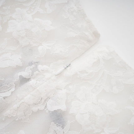 Rosetta White Lace Bowknot Sleeveless Dress
