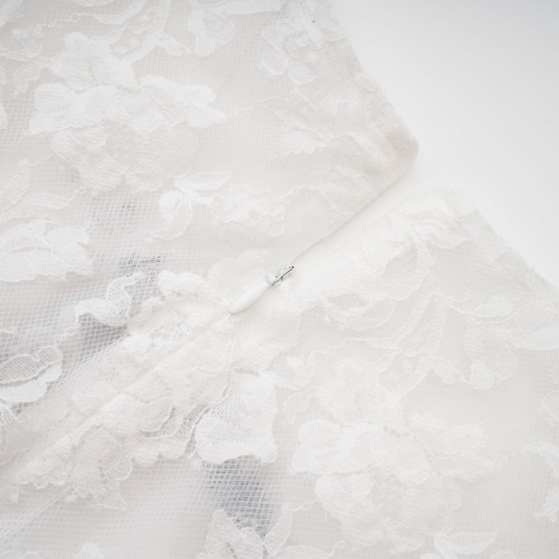 Rosetta White Lace Bowknot Sleeveless Dress