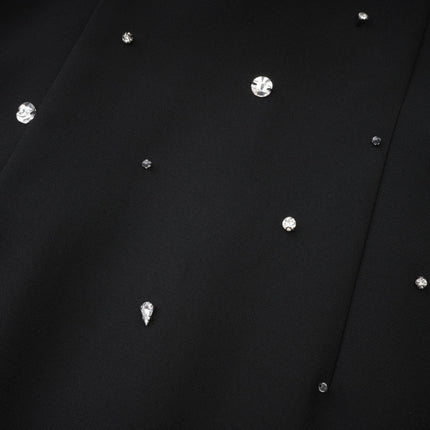 Sabina Black Choker Embellished Mini Dress