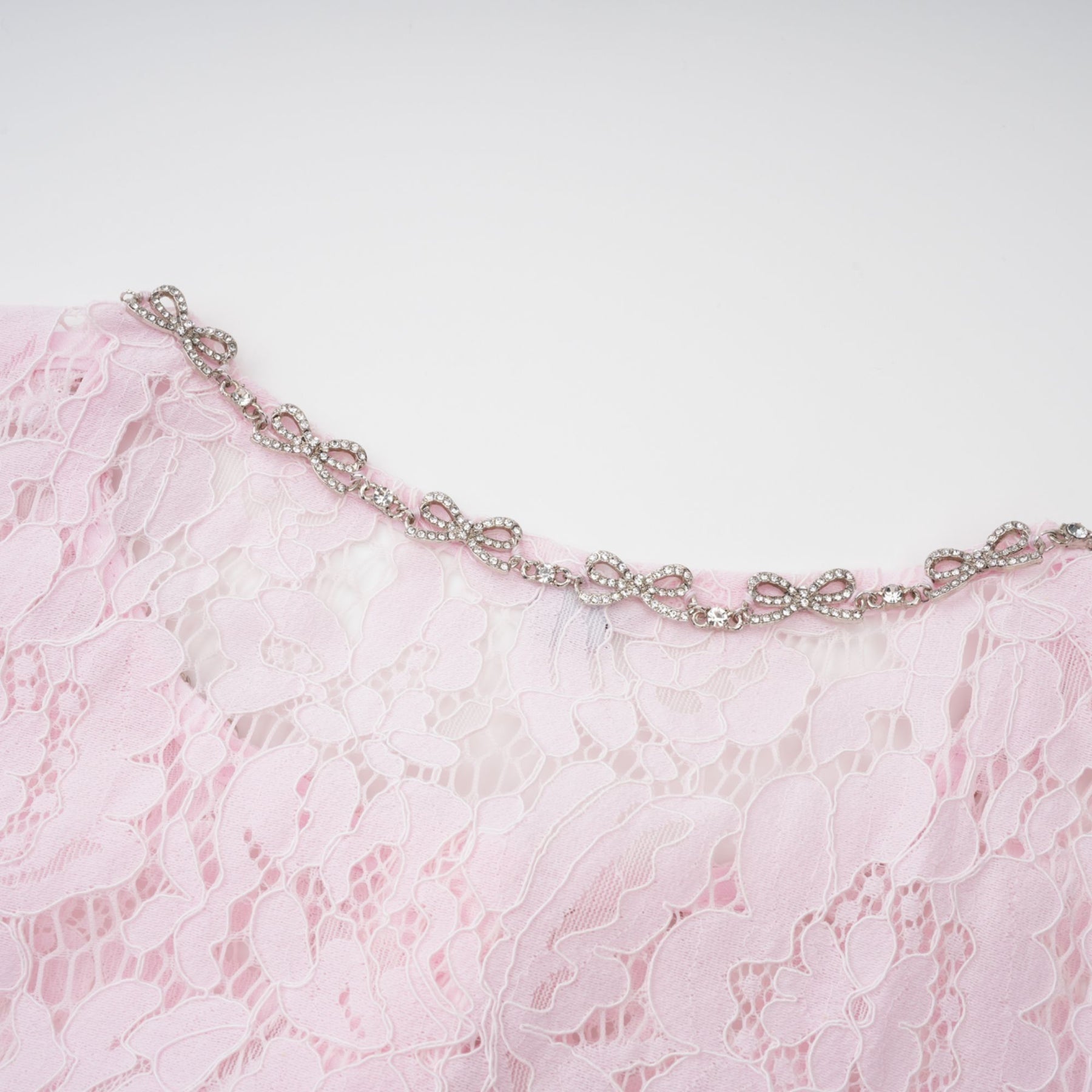 Sabine Pink Floral Lace Mermaid Midi Dress