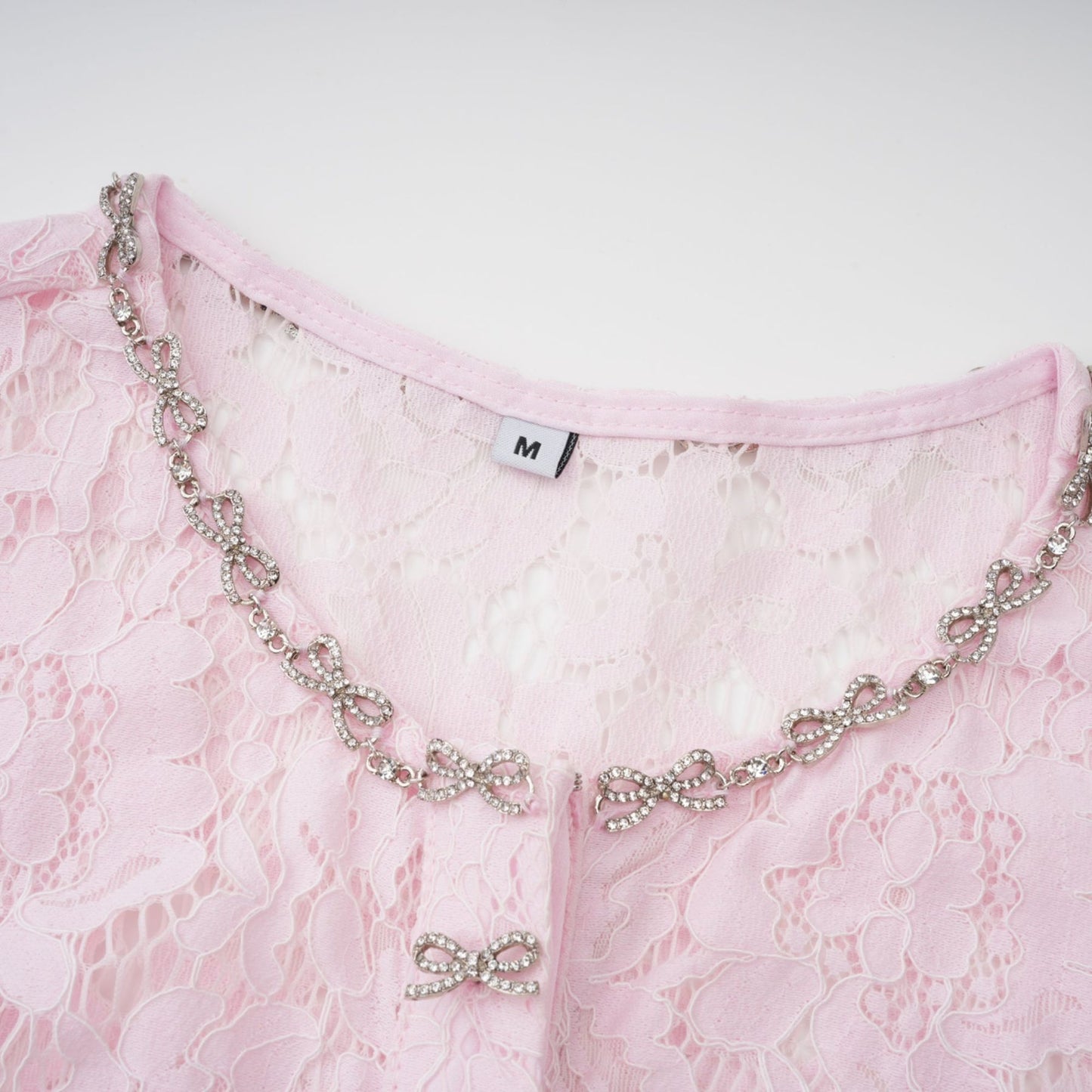 Sabine Pink Floral Lace Mermaid Midi Dress