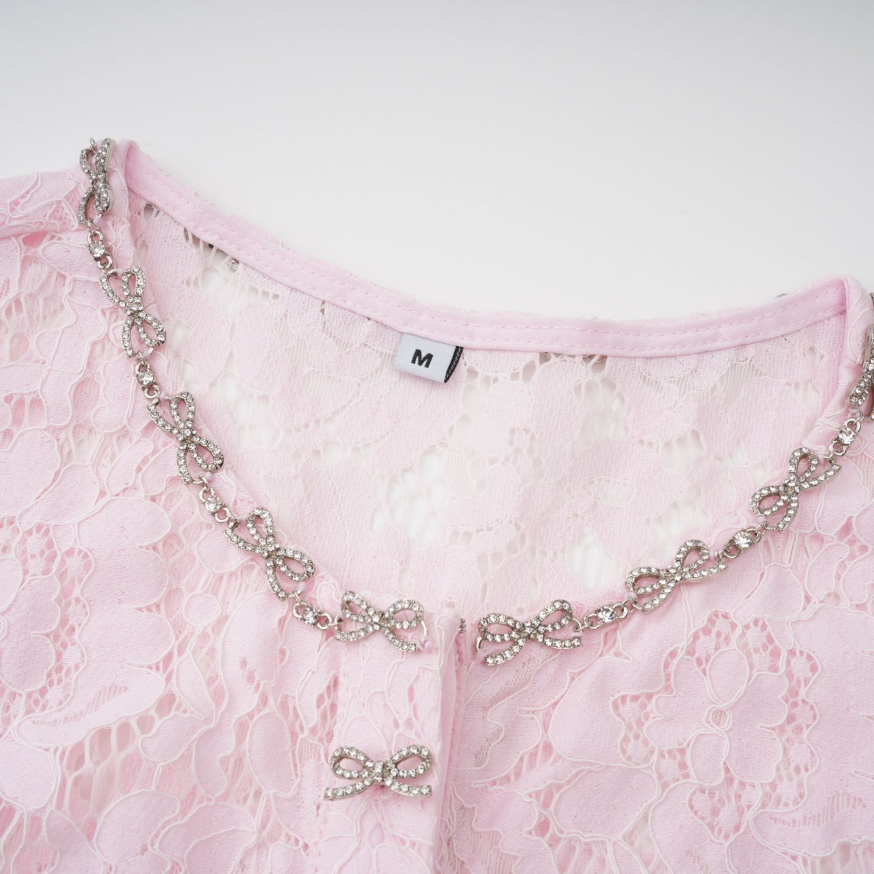 Sabine Pink Floral Lace Mermaid Midi Dress