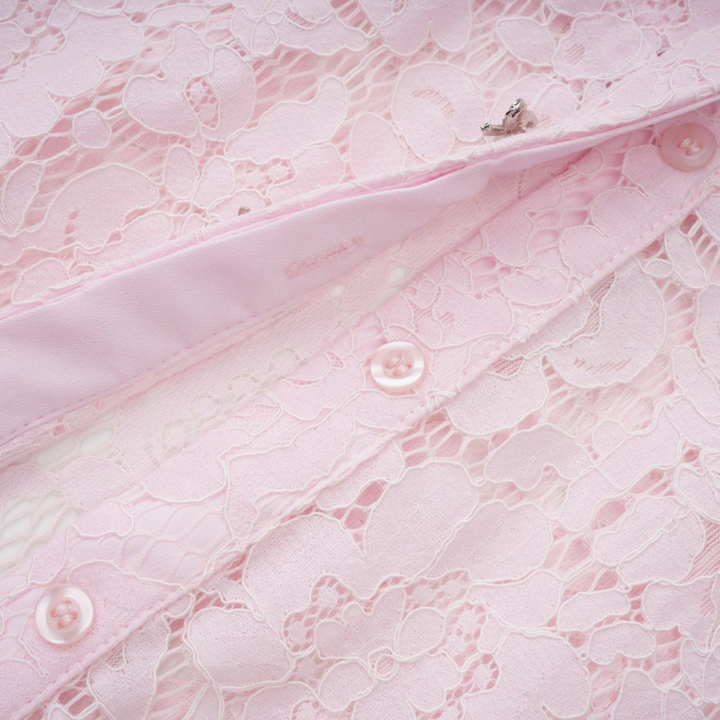 Sabine Pink Floral Lace Mermaid Midi Dress