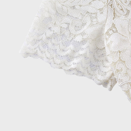 Sabrina White Crystal Embellished Midi Dress