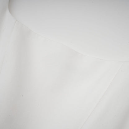 Sadie white pleated corset gown dress