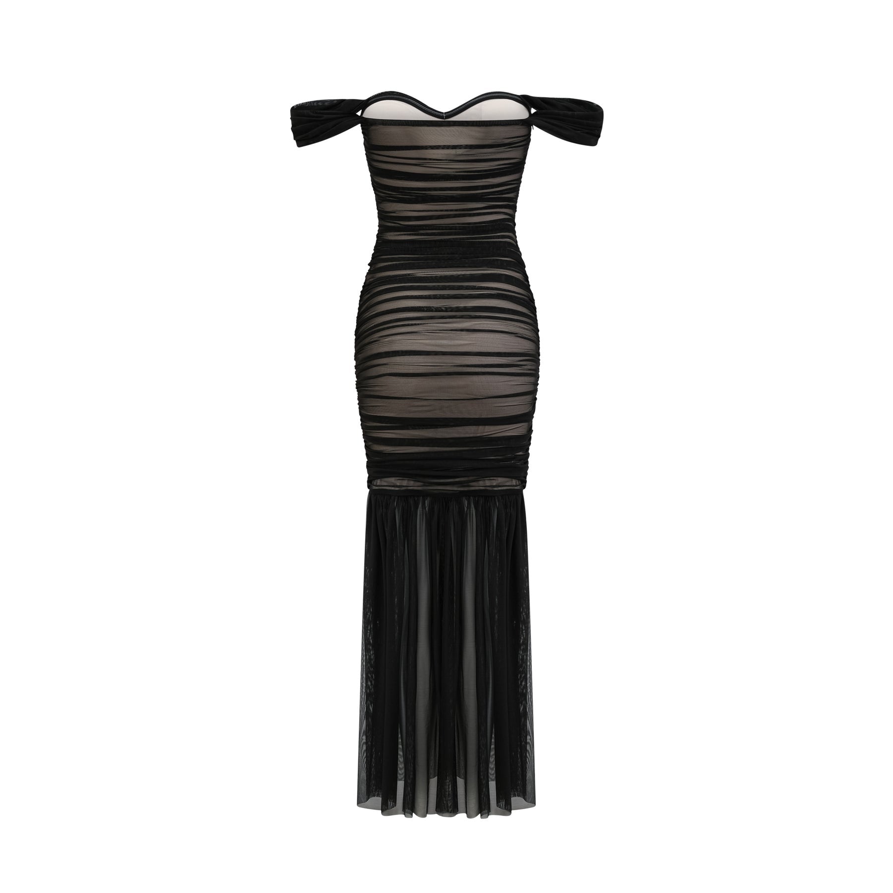 Safiya fishtail draped dress