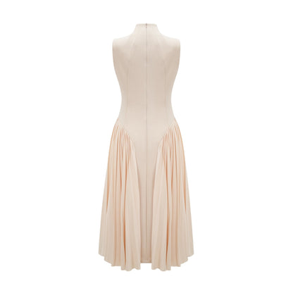 Safiya sleeveless pleated dress