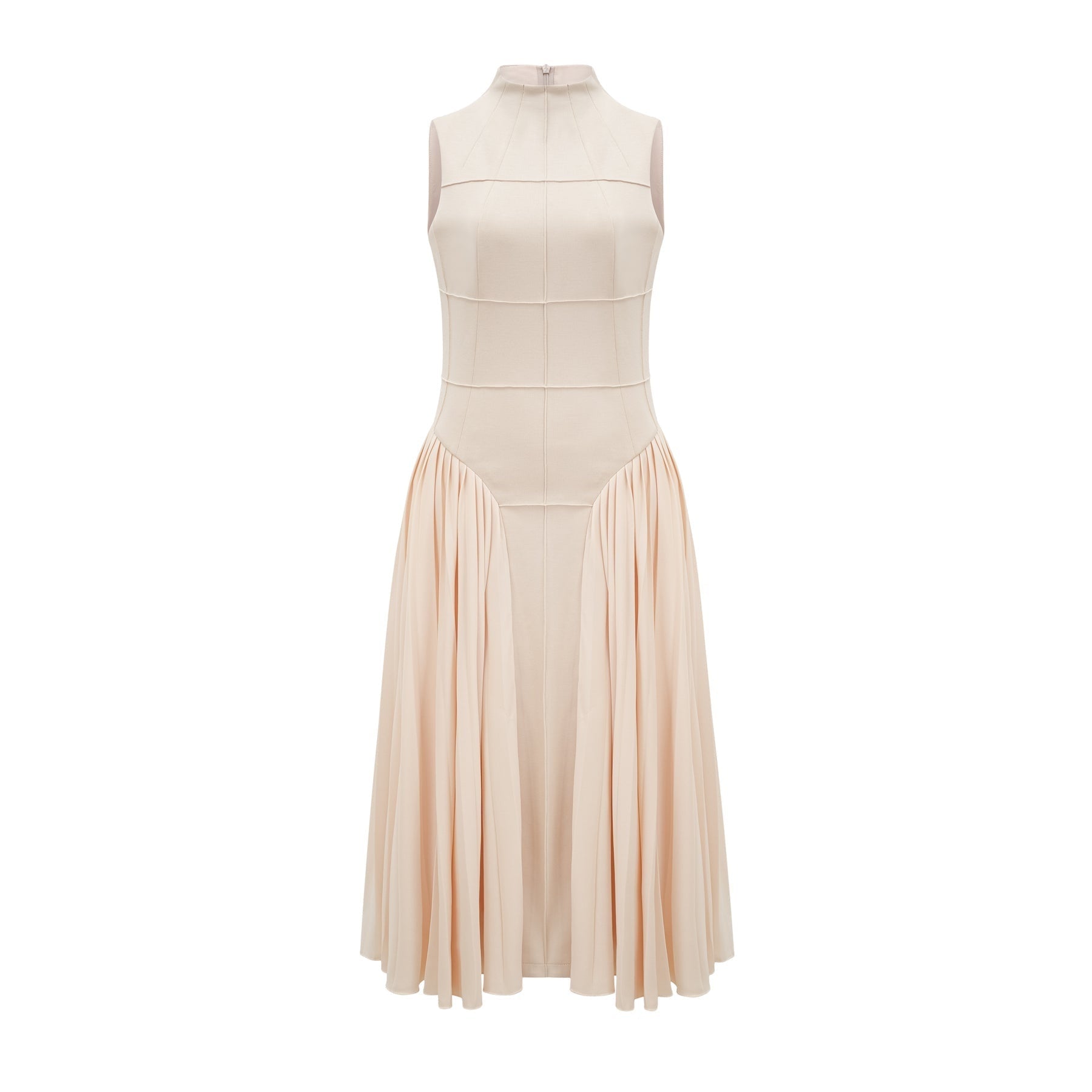 Safiya sleeveless pleated dress