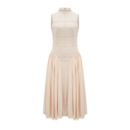 Safiya sleeveless pleated dress