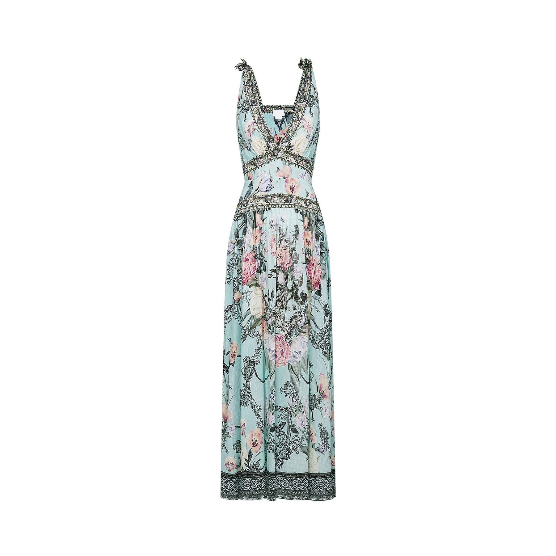 Saira tieshoulder midi dress