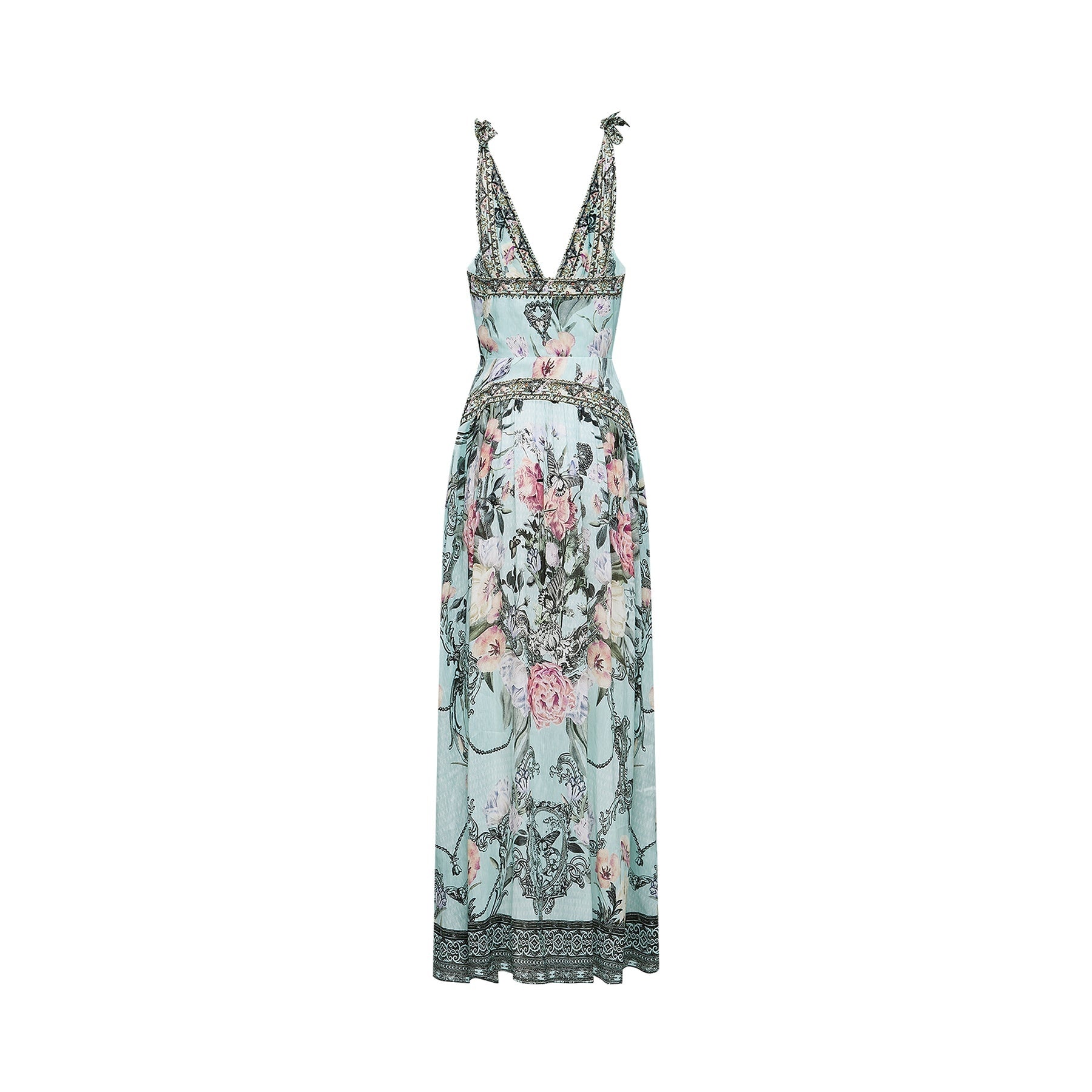 Saira tieshoulder midi dress