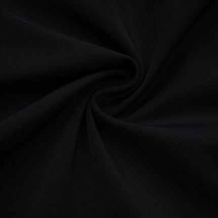 Samantha Black Maxi Dress with Pearl Embellishments and Button Detailing