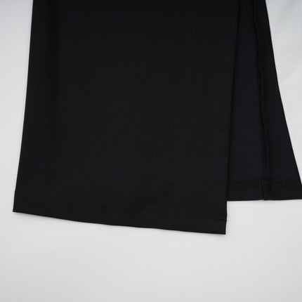 Samantha Black Maxi Dress with Faux-Pearl Embellishments and Button Detailing