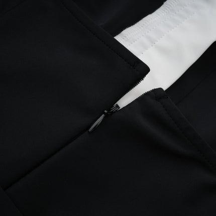 Samantha Black Maxi Dress with Faux-Pearl Embellishments and Button Detailing