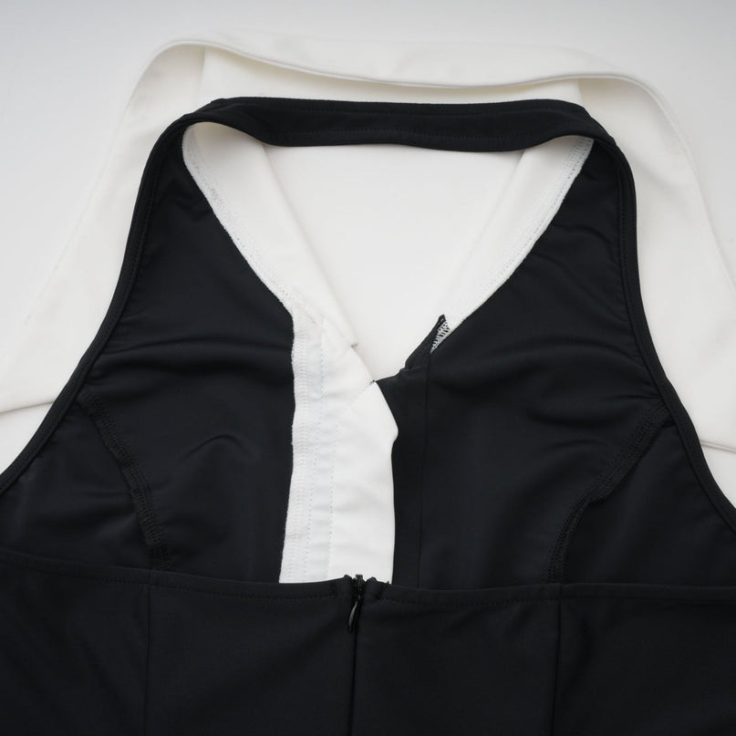 Samantha Black Maxi Dress with Faux-Pearl Embellishments and Button Detailing