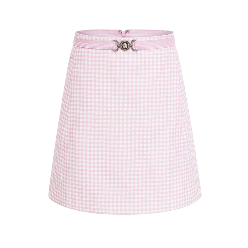 Sandrine ginghamcheck top  skirt matching set