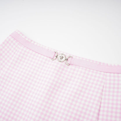 Sandrine ginghamcheck top  skirt matching set