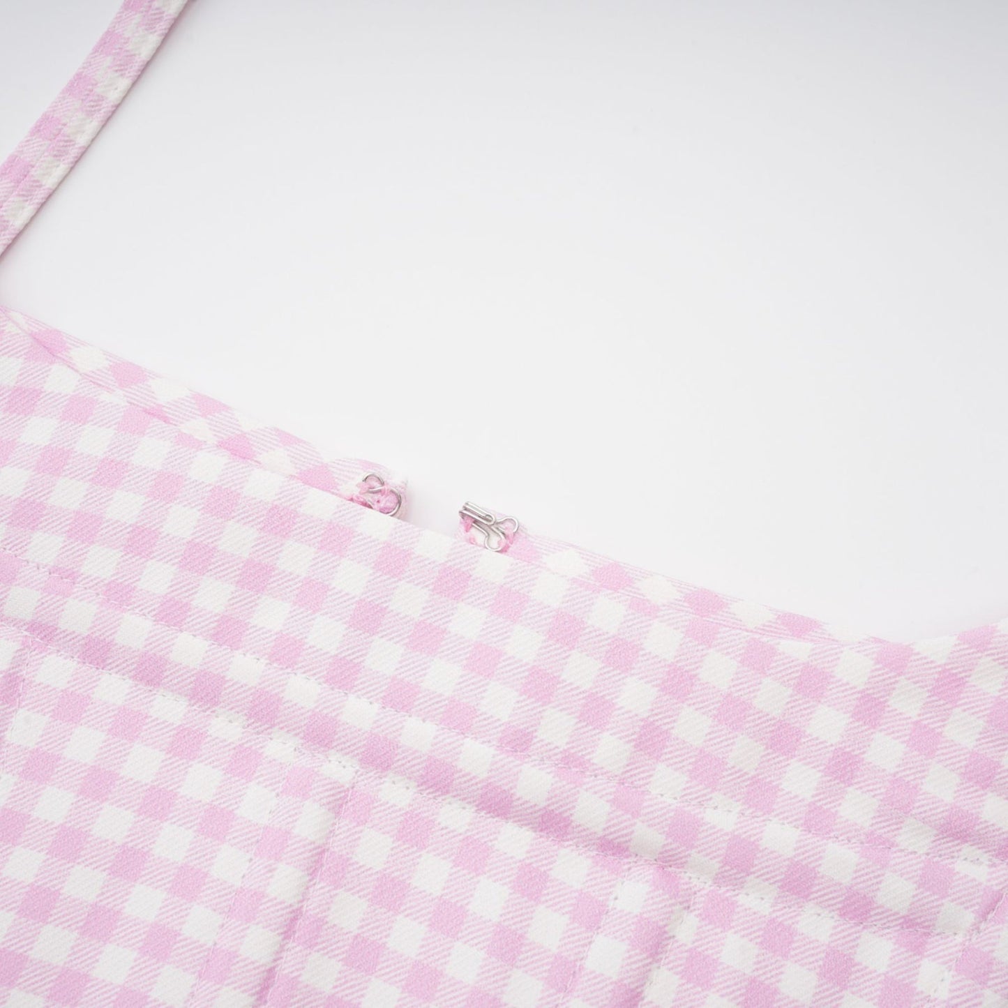 Sandrine ginghamcheck top  skirt matching set