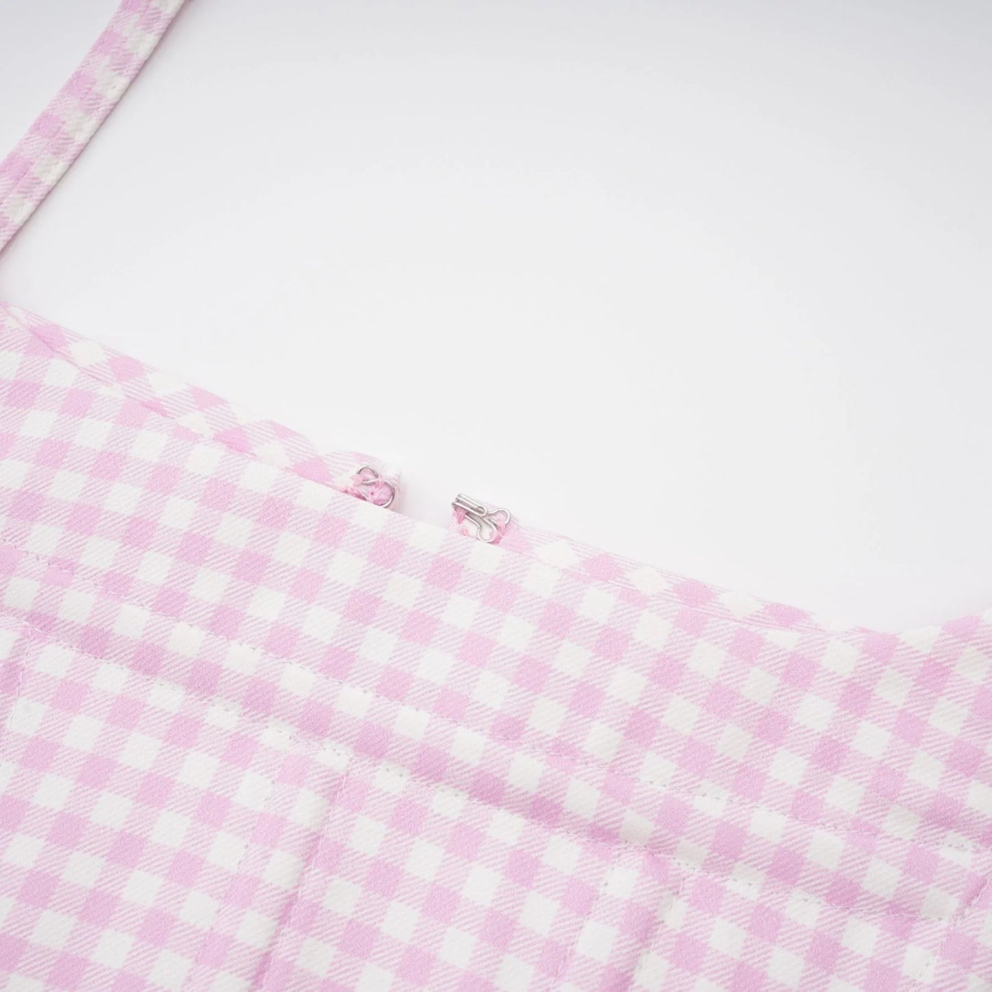 Sandrine ginghamcheck top  skirt matching set