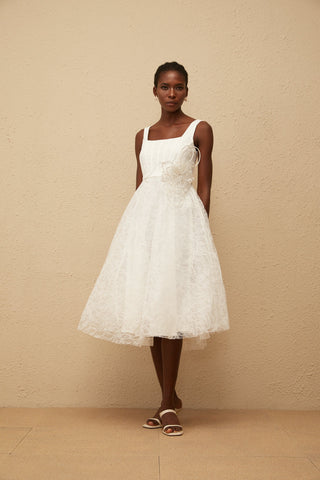 White Midi Dress
