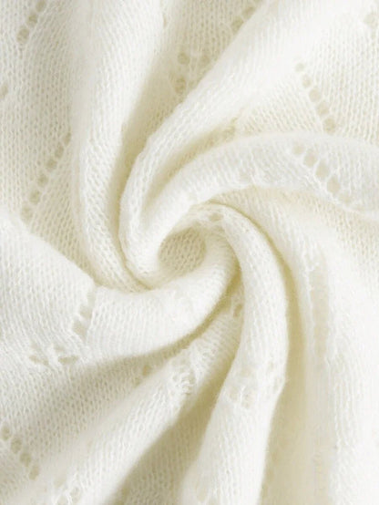 Santa Knitwear Sweater Dress with Intricate Design in Apricot - S