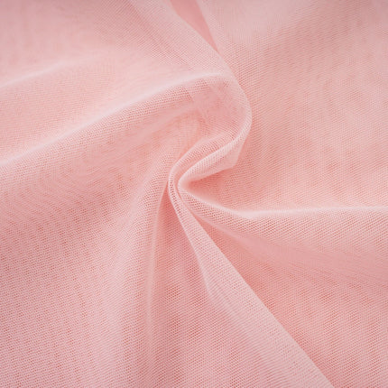 Savannah Pink Long Sleeved Dress with Mesh Bustier and Cinched Waist