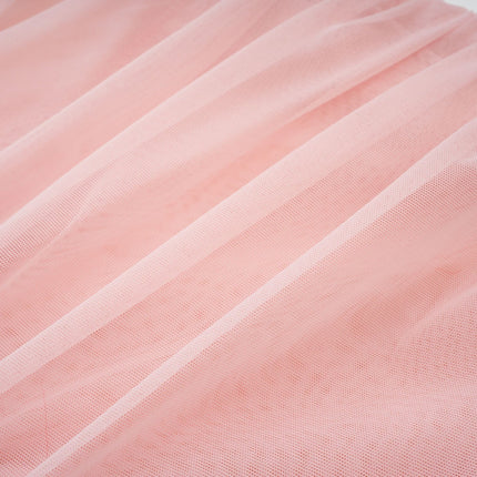 Savannah Pink Long Sleeved Dress mesh bustier cinched waist pleated detailing rear zip fastening thigh-length 80% cotton 20% polyester