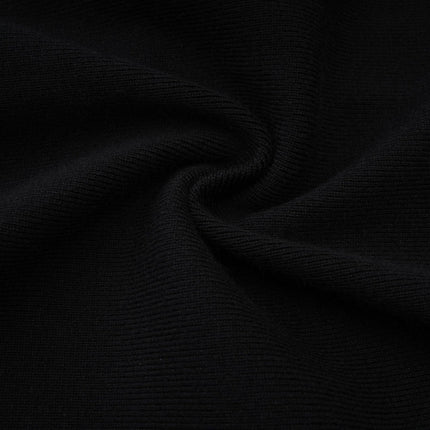 Schwarzer Colette Knit Bodysuit Black Pink Long Sleeve Thigh Length Button Closure Chest Flap Pockets Knitted 73 Cotton 27 Polyester Luxury Comfort Contemporary Chic