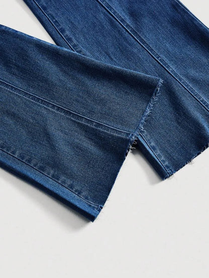 Seam Front Flare Leg Jeans