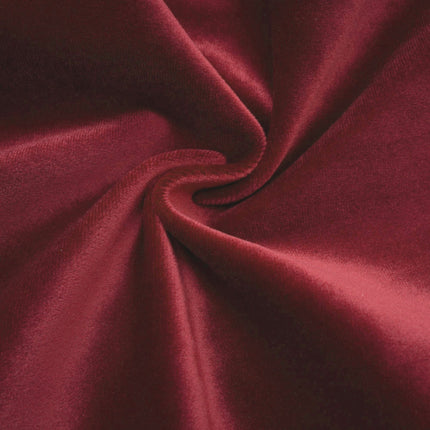 Selena Red Velvet Strapless Mini Dress with Crystal Embellishments and Faux Fur Collar
