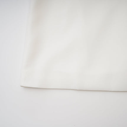 Serafina White Classic Ruffle Sleeve Dress with Mock Neck and Contrasting Trim