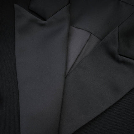 Serenity Black Wool Blend Double-Breasted Coat