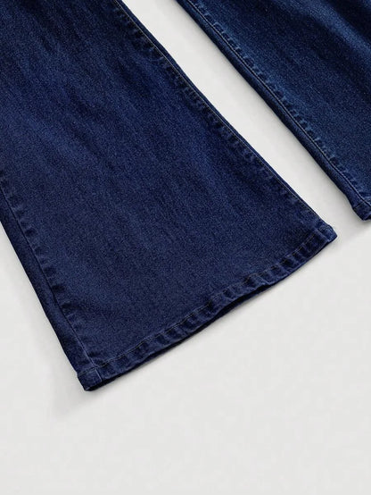 Sexy Stretchy Womens Denim Sleeveless Jumpsuit Blue