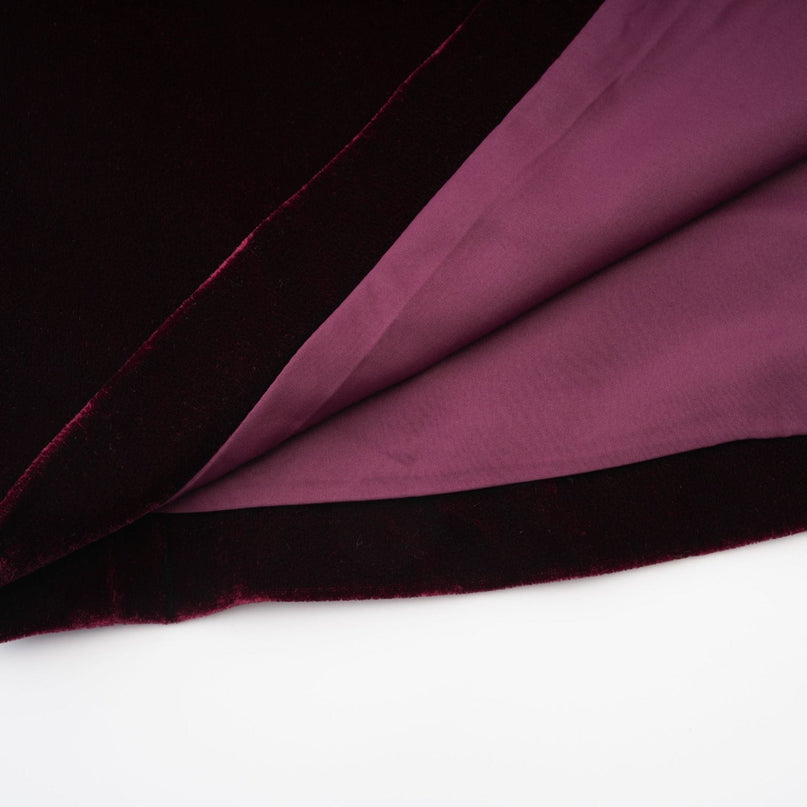 Shayla Purple Velvet Off-the-Shoulder Dress