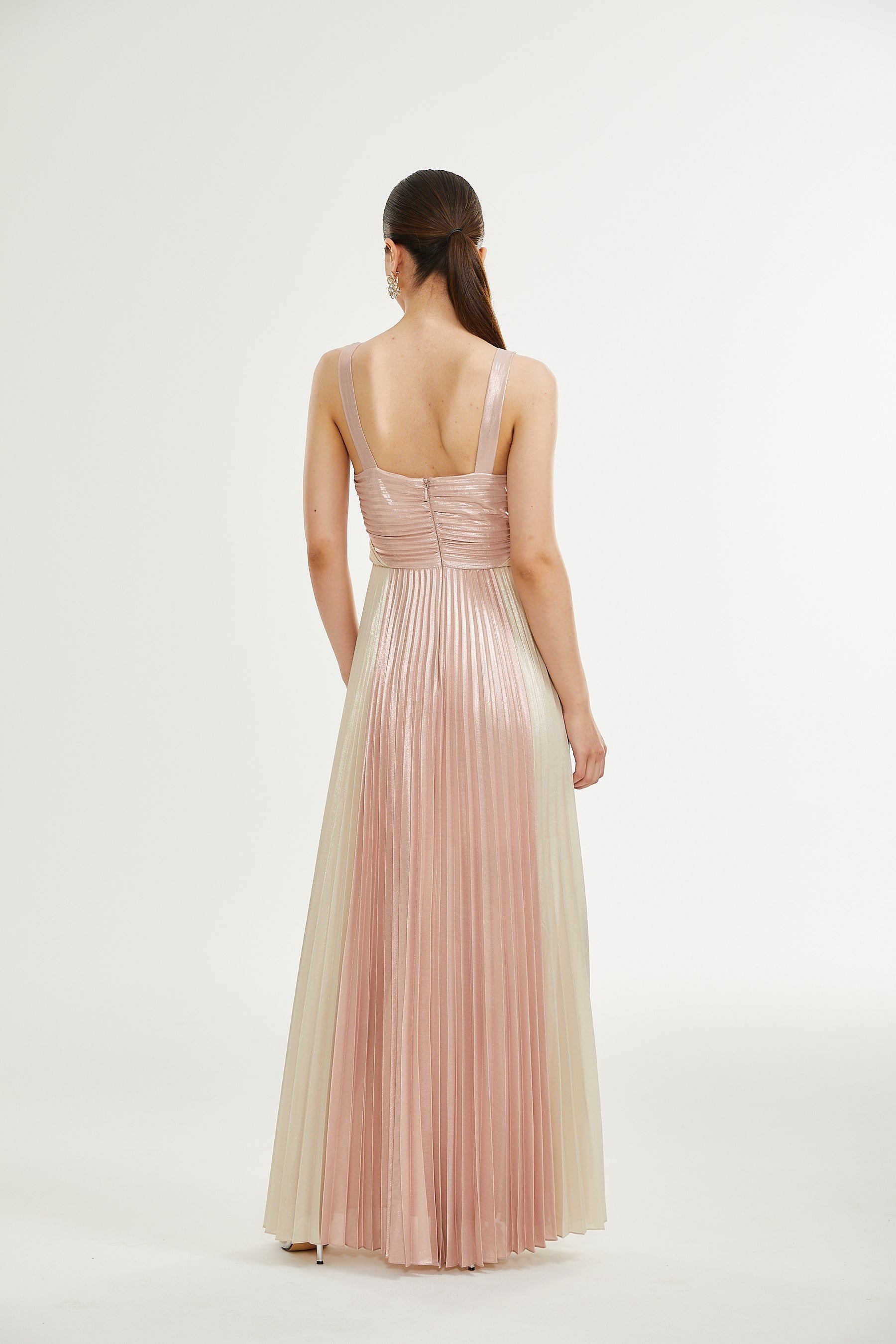 Shiema highshine pleated dress