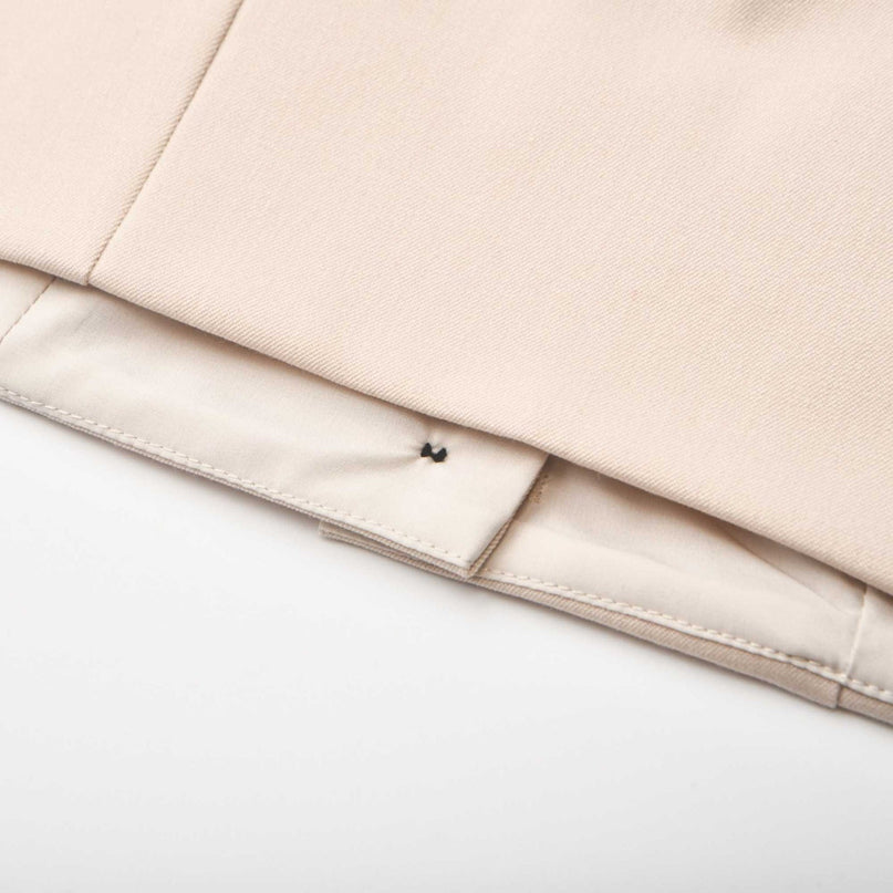 Silvestra Neutrals & Black Bustier Top Panelled Trousers Set 100% Polyester