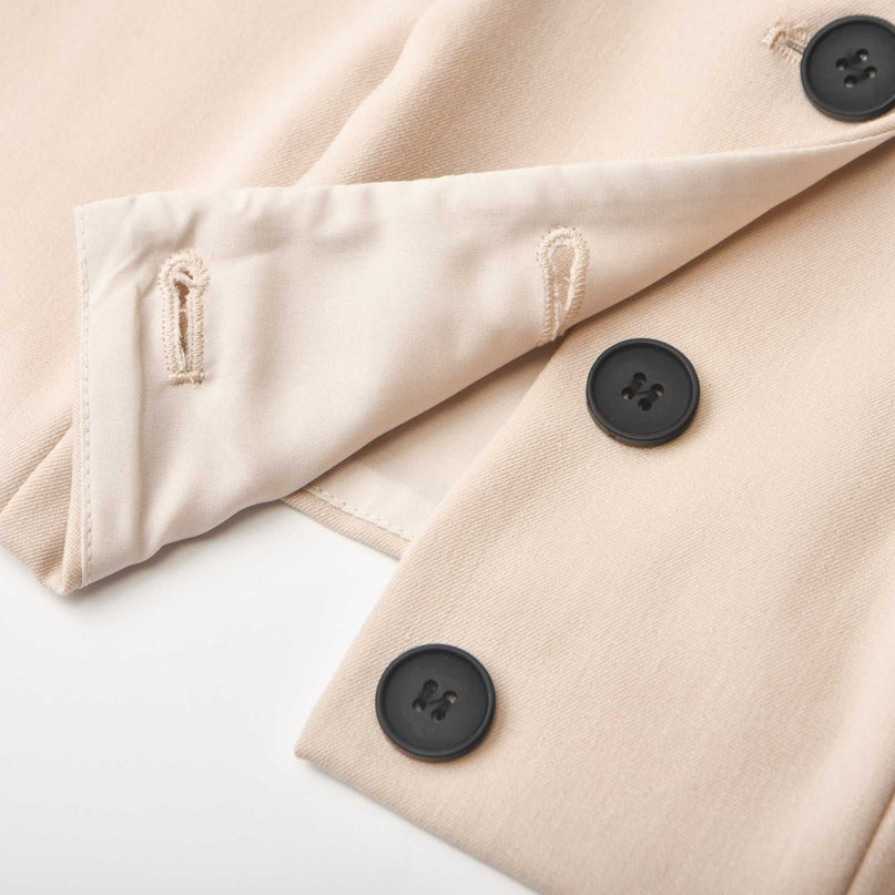 Silvestra Neutrals & Black Bustier Top Panelled Trousers Set