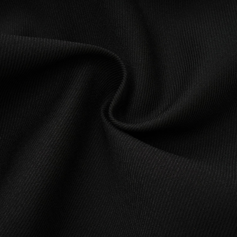 Simona Black Off-Shoulder Bowknot Mini Dress Pleated Design Rear Zip Fastening 88% Polyester 12% Spandex