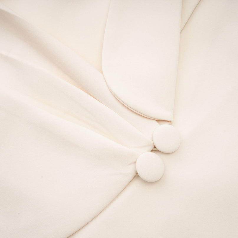 Simonetta Sequined Blazer Neutrals Elegant Glamour