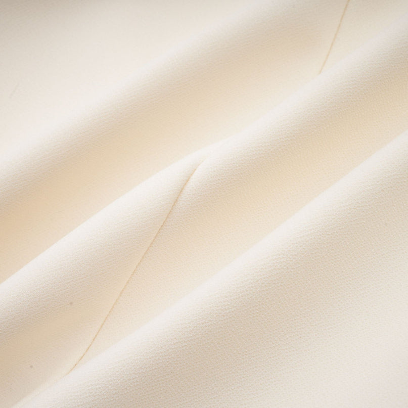 Simonetta White Blazer Skirt Feather Hem Ensemble