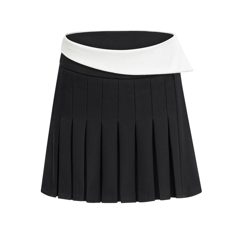 Skye Black White Skirt Jacket Pleated Skirt Set