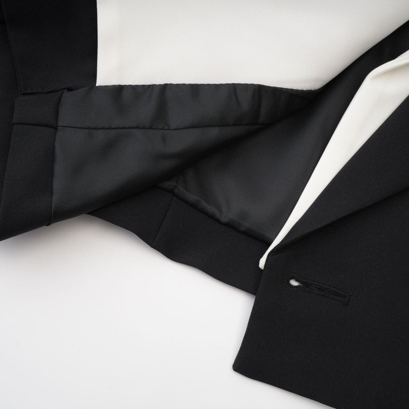 Skye Black White Skirt Jacket Pleated Skirt Set