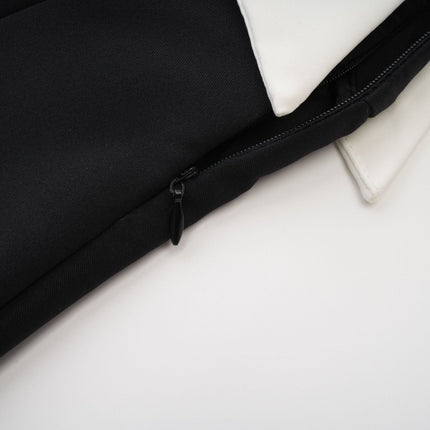 Skye Black White Skirt Jacket Pleated Skirt Set