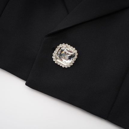 Skye Black White Skirt Jacket Pleated Skirt Set