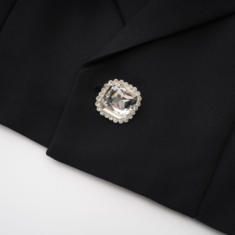 Skye Black White Skirt Jacket Pleated Skirt Set